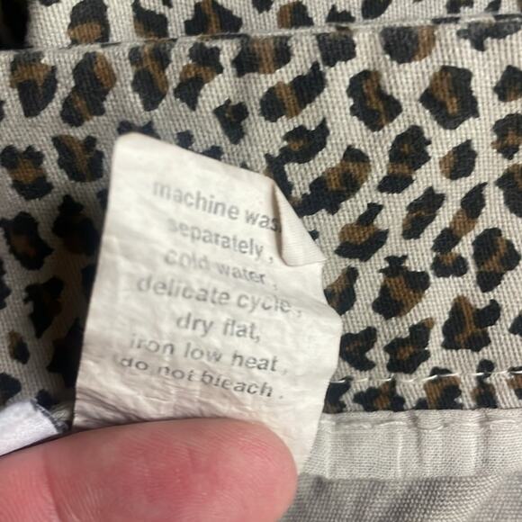 Soft Surroundings Sarianne Animal Print Classic Fit Pants Women's 12P - Picture 9 of 12